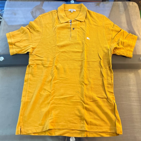 Burberry Polo Mustard Yellow Size L - Picture 1 of 4